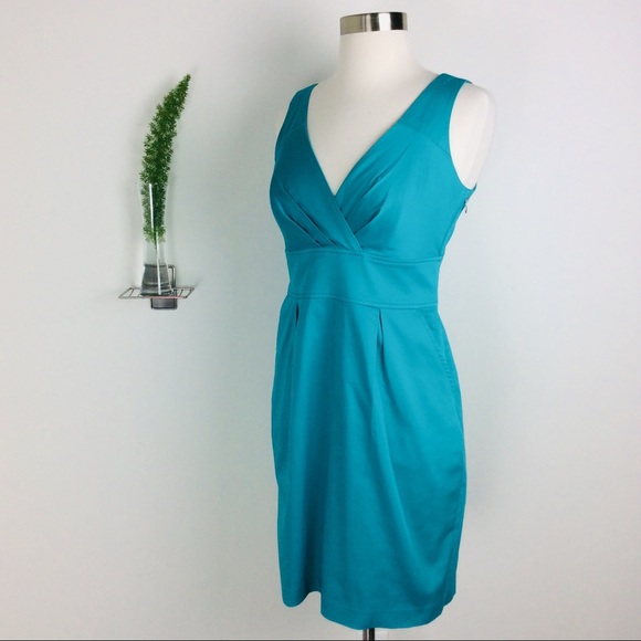 Express Design Studio Teal Sleeveless Dress Size 4 - Picture 2 of 7